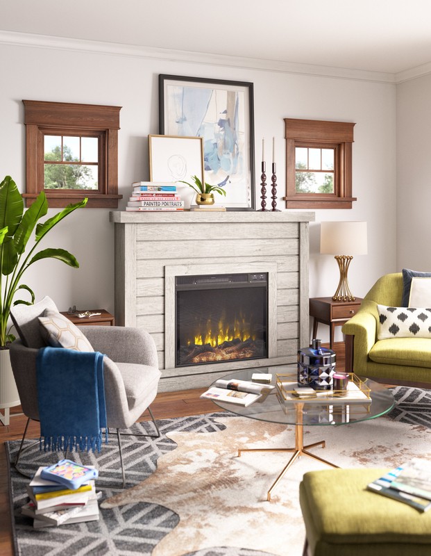 Terrence 47.38'' W Electric Fireplace