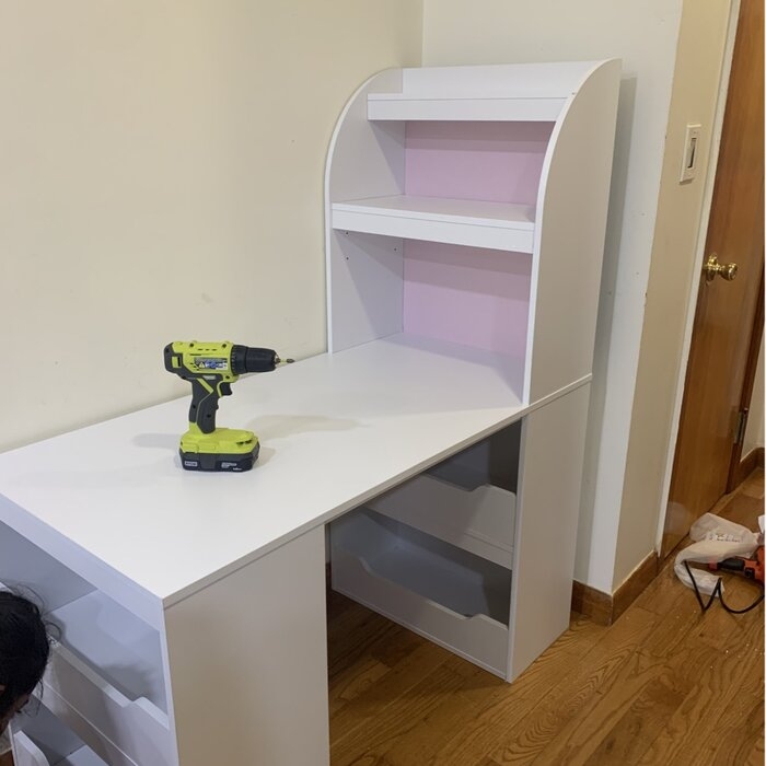 Thure Kids 47.5" Art Desk with Optional Hutch