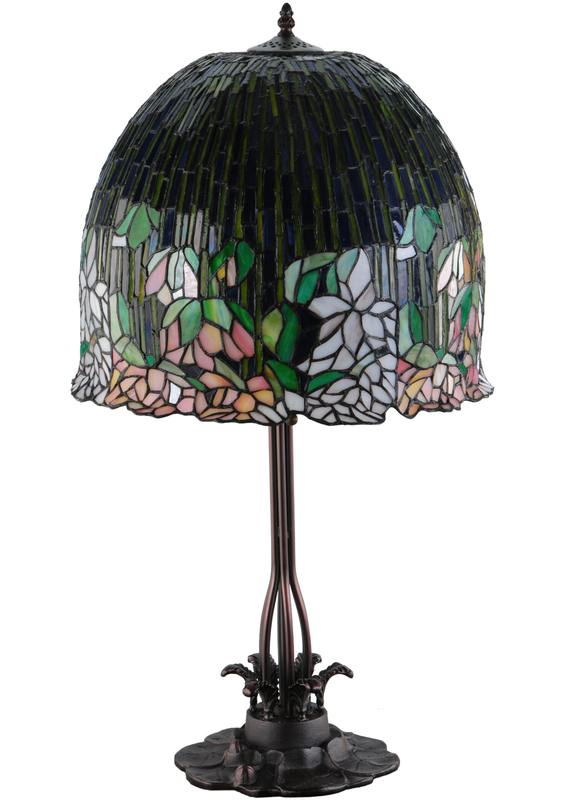 Tiffany Flowering Lotus 32" Table Lamp