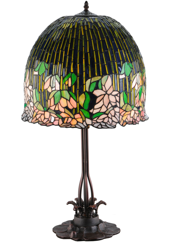 Tiffany Flowering Lotus 32" Table Lamp