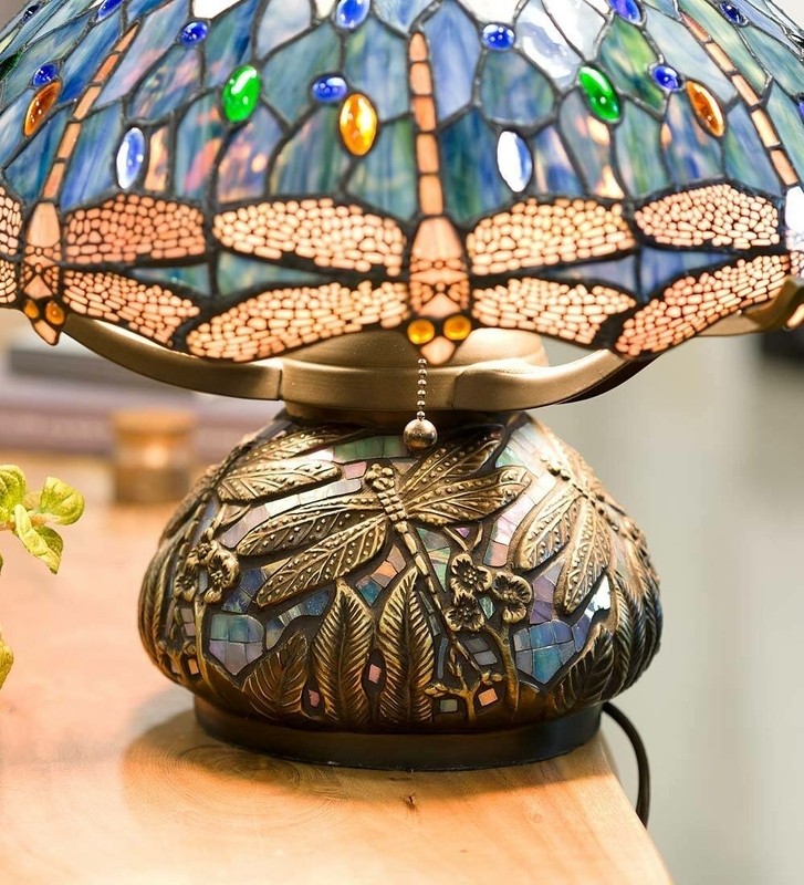 Tiffany Style Dragonfly 16" Table Lamp
