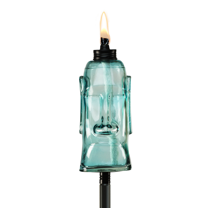 TIKI® Brand Convertible 65 Inch TIKI Torch Glass Head Blue - 111716268