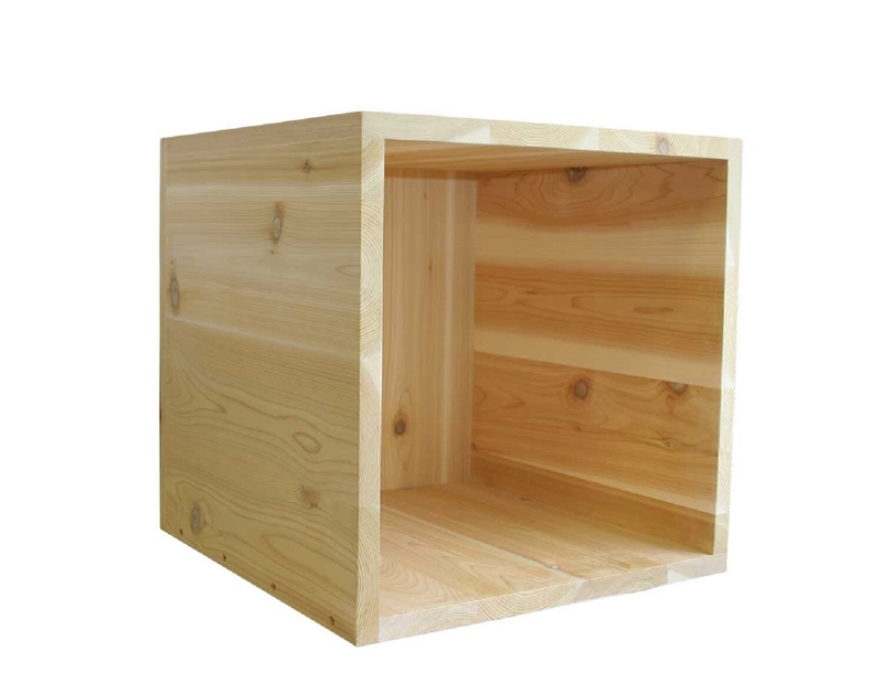 Tilomar 18'' H x 18'' W Solid Wood Cube Bookcase