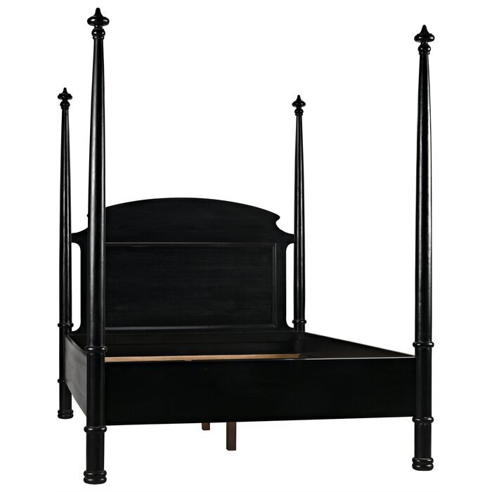 Black four deals poster bed king