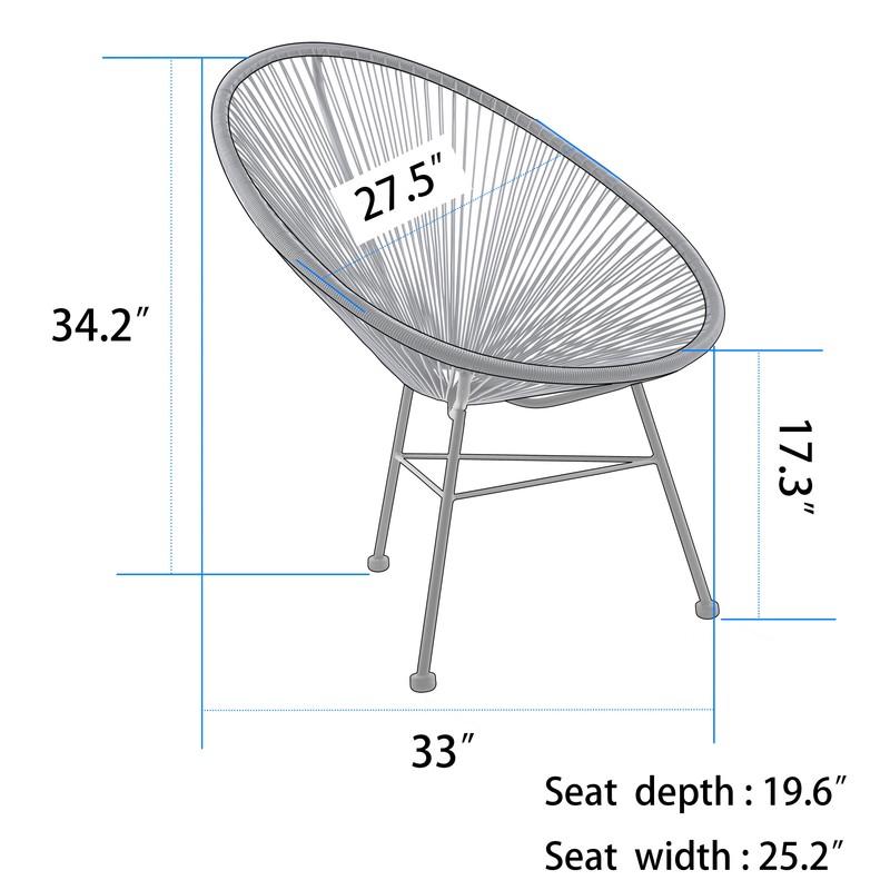 Travers 27.56'' Wide Papasan Chair