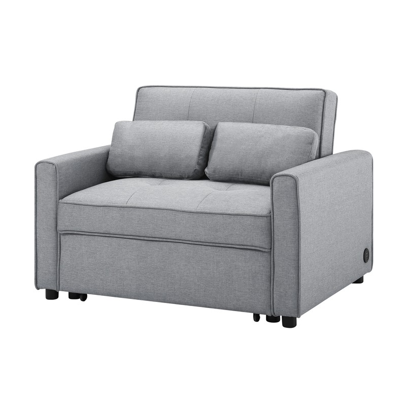 Twin 48.8'' Wide Tufted Back Futon Chair
