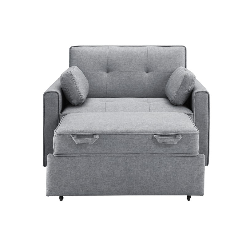Twin 48.8'' Wide Tufted Back Futon Chair