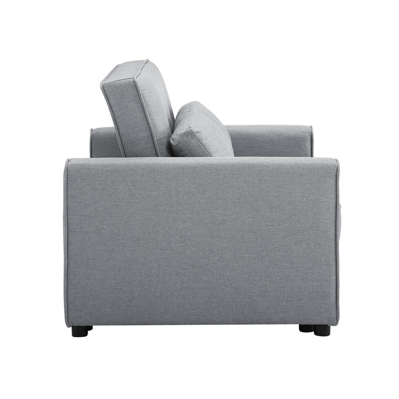 Twin 48.8'' Wide Tufted Back Futon Chair