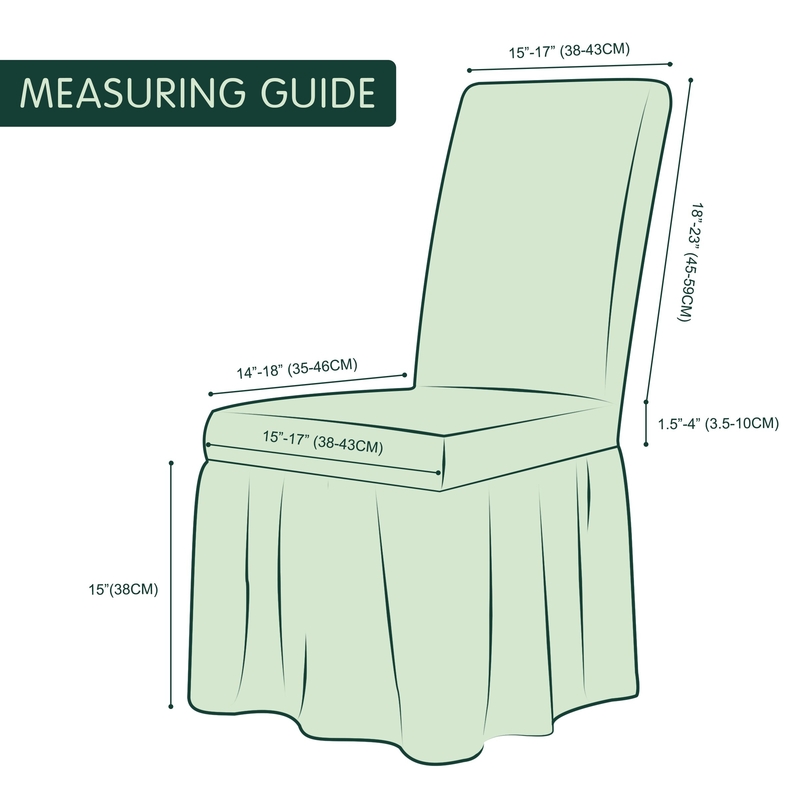 Universal Box Cushion Dinning Chair Slipcover