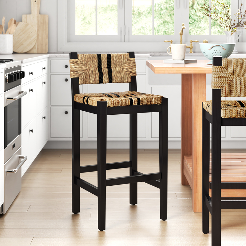 24 inch seagrass bar stools