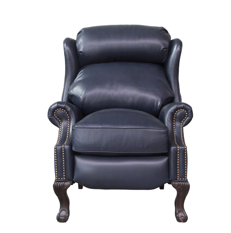 Queen Anne Recliner Chair Ideas On Foter   Verne Genuine Leather Manual Wing Chair Recliner 3 