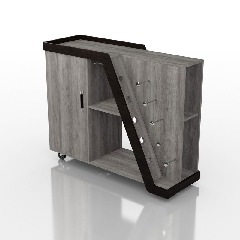 Vilen Mobile Bar with Wine Storage