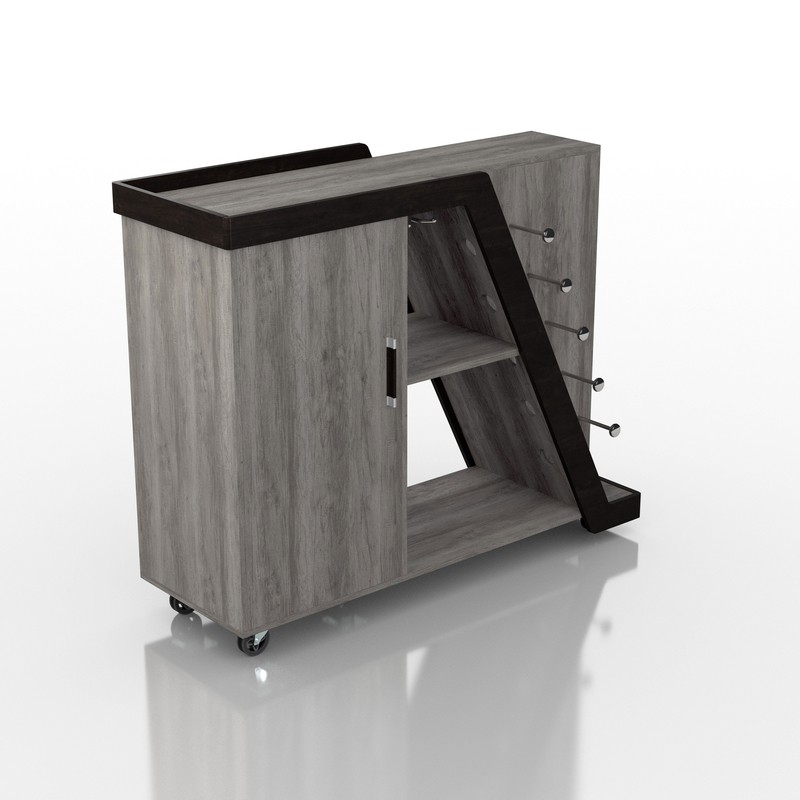 Vilen Mobile Bar with Wine Storage