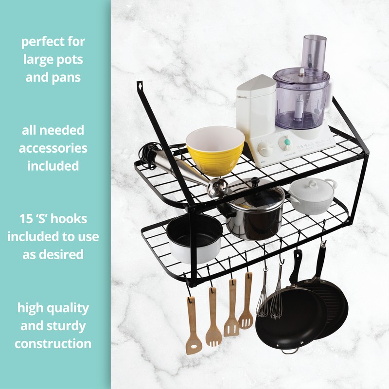 Wall Mounted Pot Rack