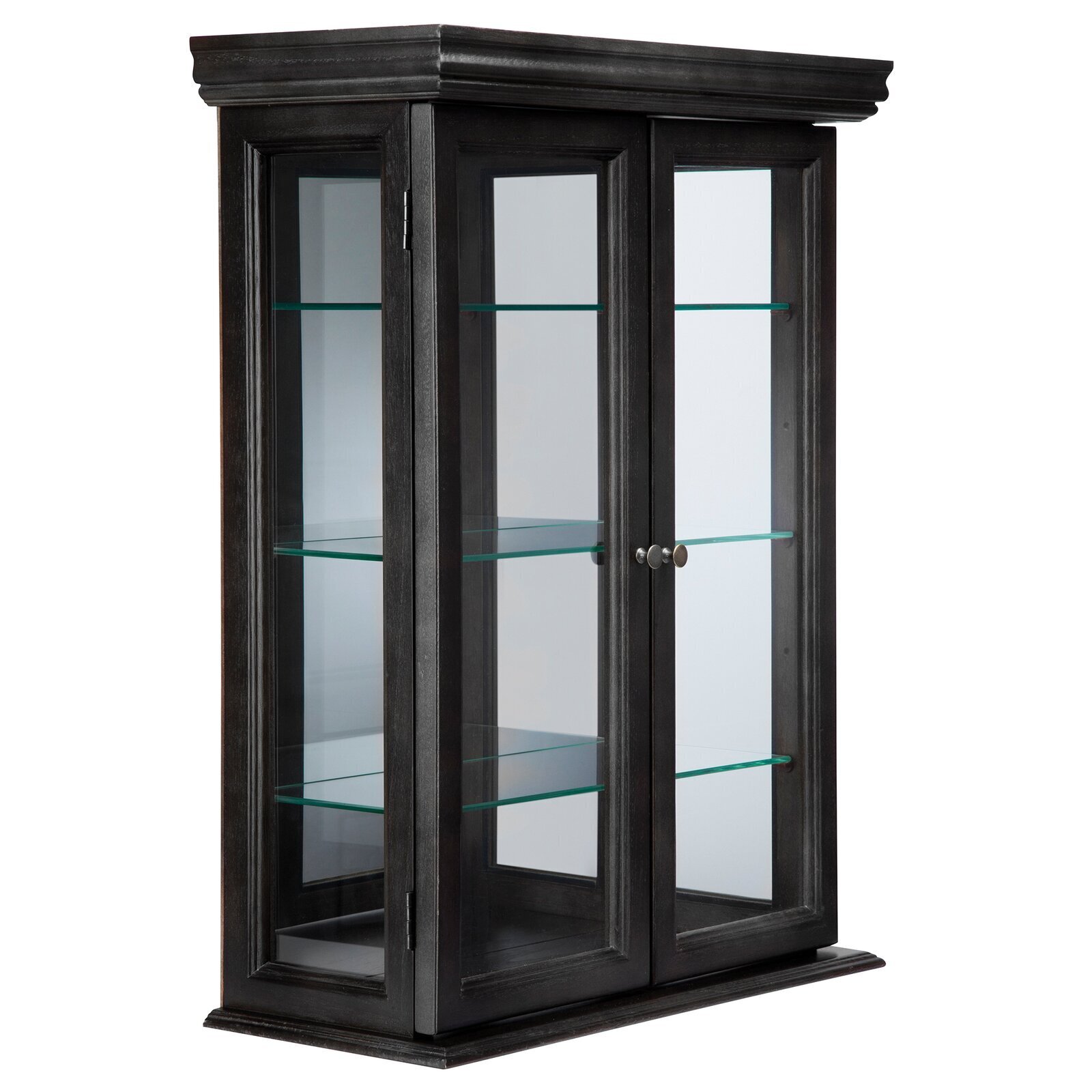White or Black Hanging Curio Cabinet 