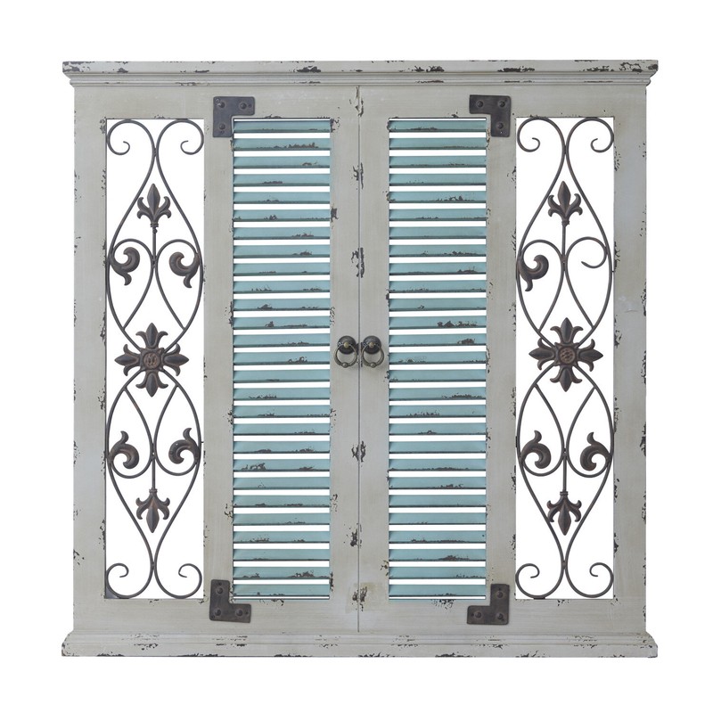 Window Rustic Wood and Metal Wall Decor