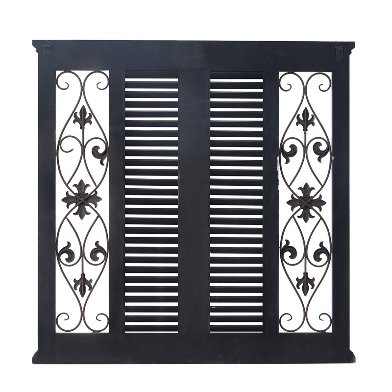 Window Rustic Wood and Metal Wall Decor
