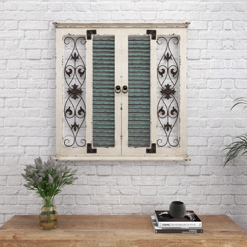 Window Rustic Wood and Metal Wall Decor