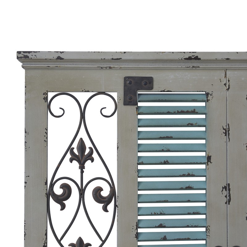 Window Rustic Wood and Metal Wall Decor