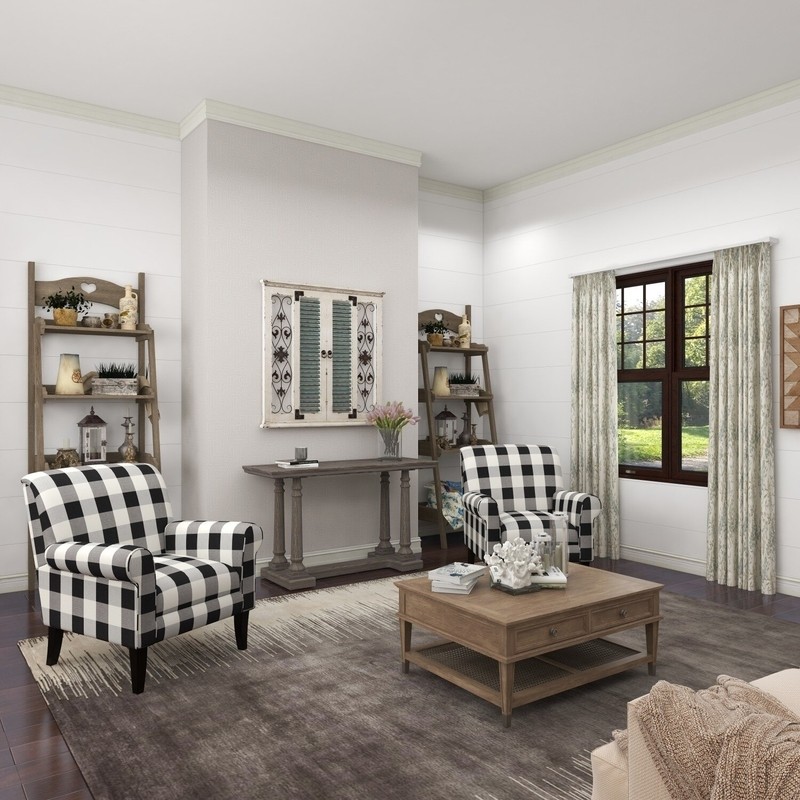 Window Rustic Wood and Metal Wall Decor