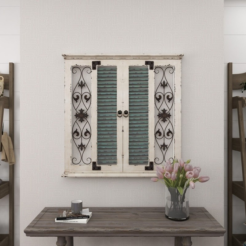 Window Rustic Wood and Metal Wall Decor