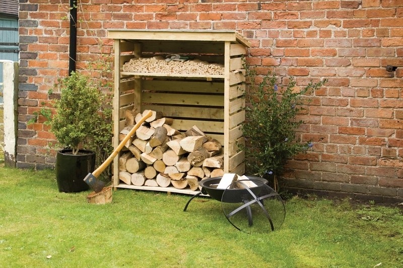 Woodacre 46'' W x 22'' D Wood Log Store