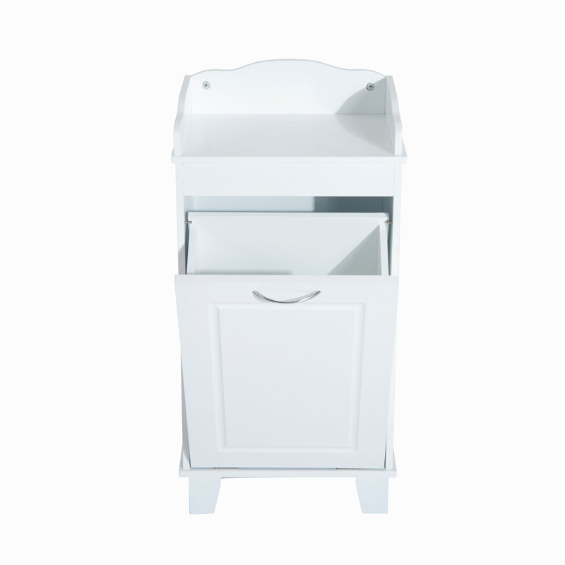 Wooden Bathroom Cabinet Laundry Hamper