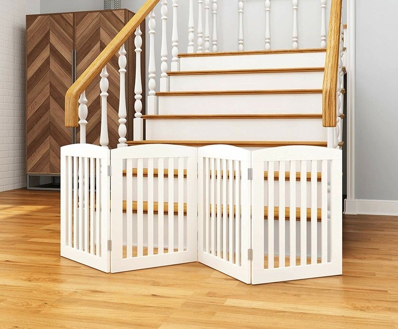 Wooden Free Standing Pet Gate