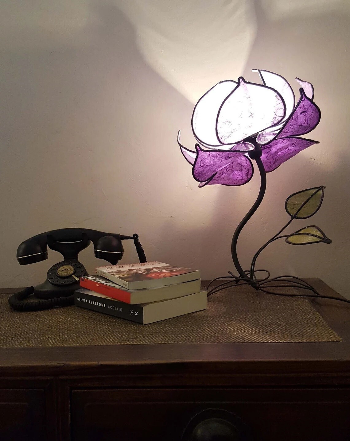 Wrought Iron Lotus Flower Lamp 