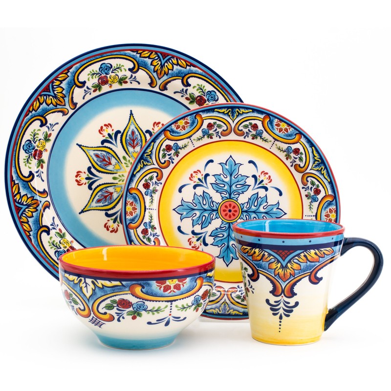 Zanzibar 16 Piece Dinnerware Set, Service for 4