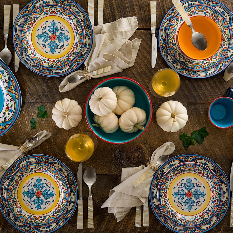 Zanzibar 16 Piece Dinnerware Set, Service for 4