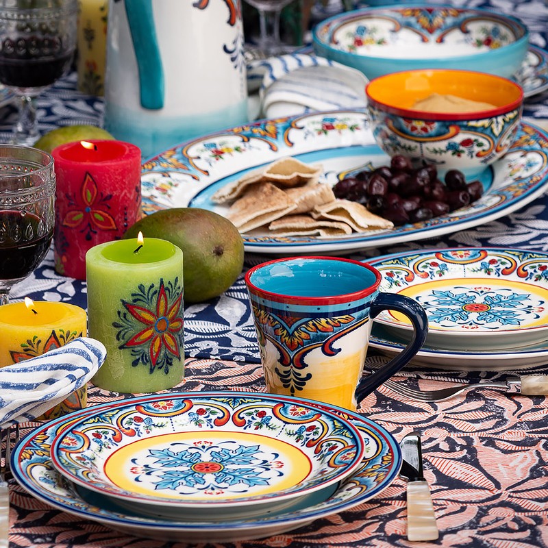 Zanzibar 16 Piece Dinnerware Set, Service for 4
