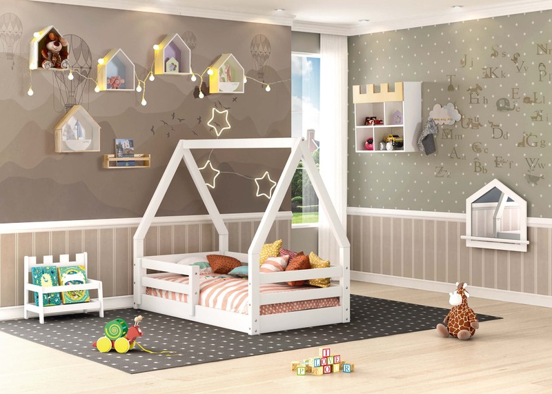 Zhao Toddler Solid Wood Toddler House Bed Frame Toddler Bed by Harriet Bee