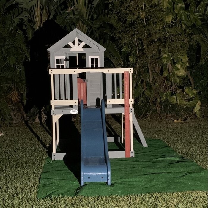 10' x 6' Outdoor Cedar Playhouse with Kitchen