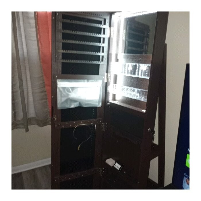 14.5'' Wide Jewelry Armoire with Mirror