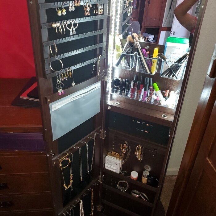 14.5'' Wide Jewelry Armoire with Mirror