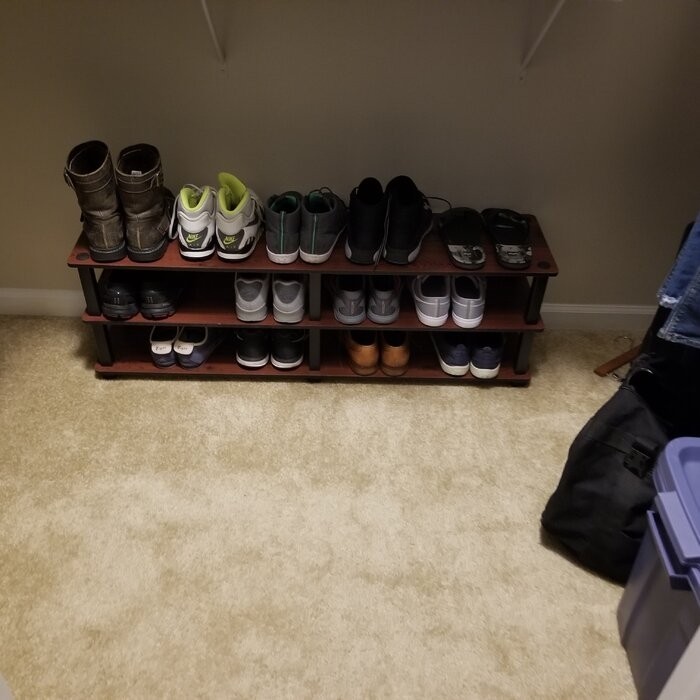 18 Pair Shoe Rack