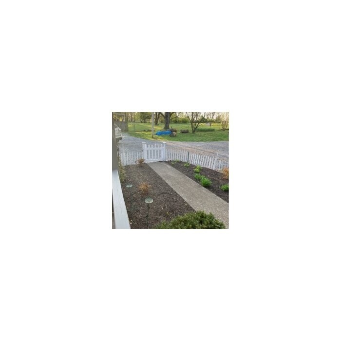 2.6 ft. H x 3.5 ft. W Newport Vinyl Picket Gate
