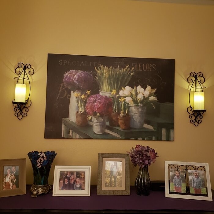 2 Piece Tabletop Wall Sconce Set