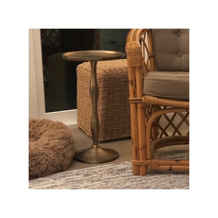 22.25'' Tall Pedestal End Table