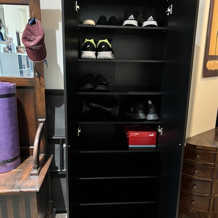 24 Pair Shoe Storage Cabinet