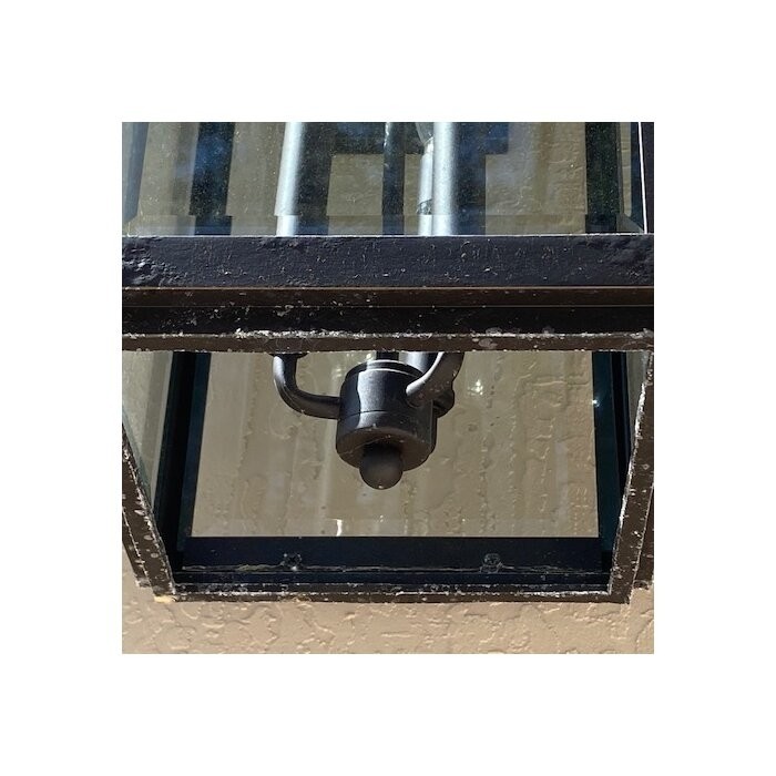 3 - Bulb 30.62'' H Beveled Glass Outdoor Wall Lantern