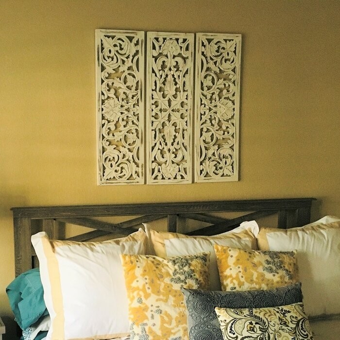 3 Piece Carved Ornate Wall Décor Set
