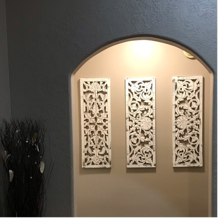 3 Piece Carved Ornate Wall Décor Set
