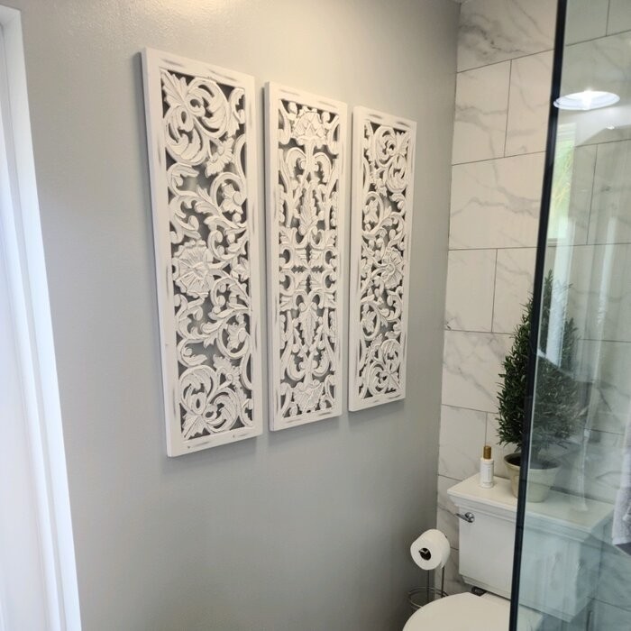 3 Piece Carved Ornate Wall Décor Set