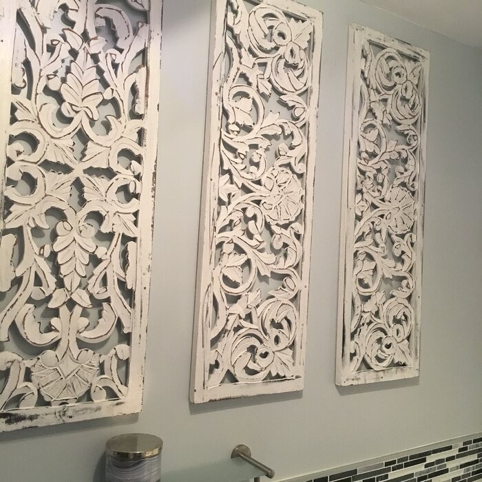 3 Piece Carved Ornate Wall Décor Set