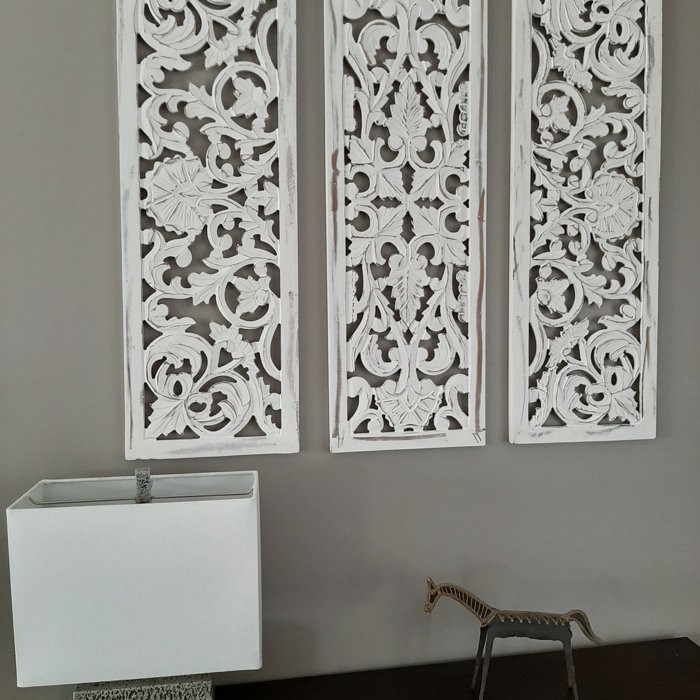 3 Piece Carved Ornate Wall Décor Set
