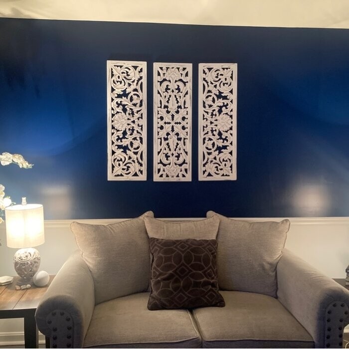 3 Piece Carved Ornate Wall Décor Set