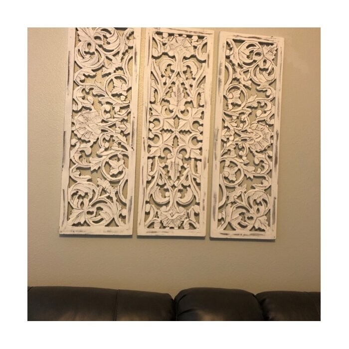 3 Piece Carved Ornate Wall Décor Set