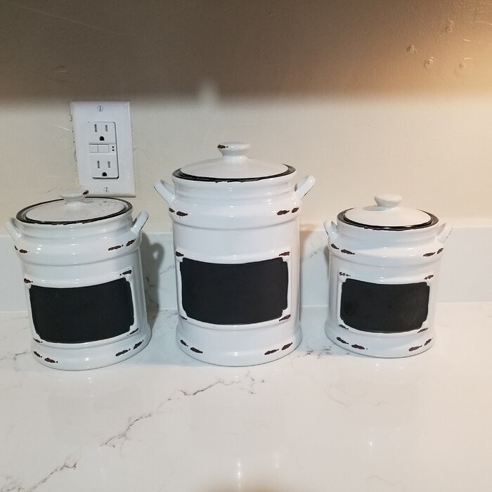 3 Piece Kitchen Canister Set